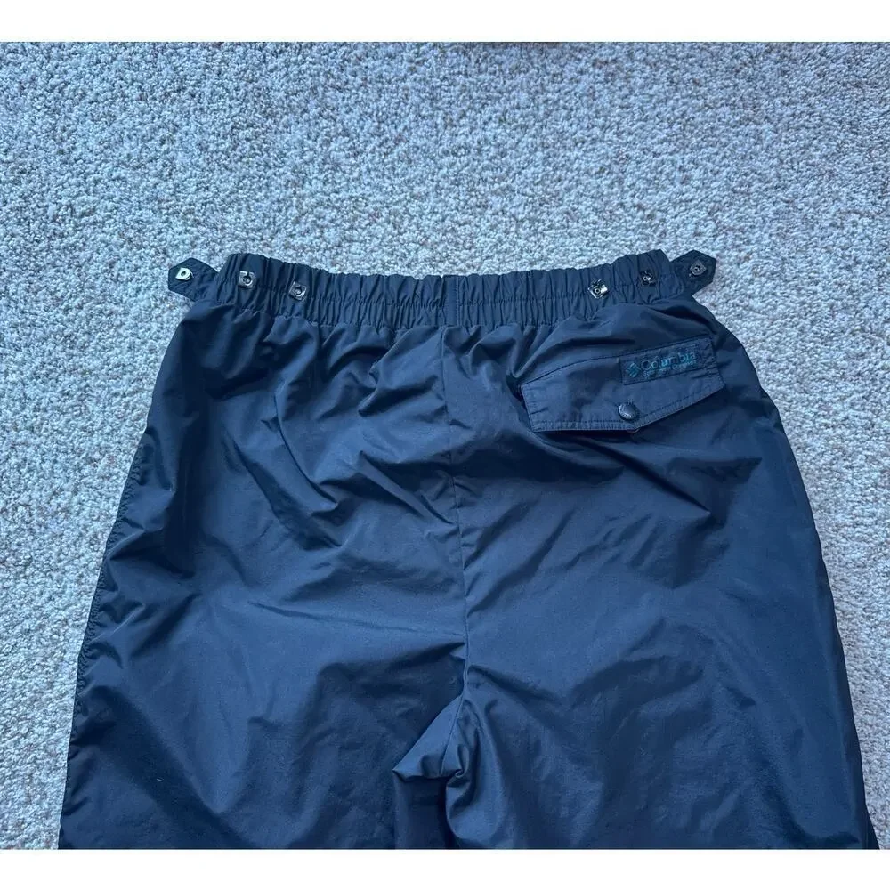 Columbia Men's snow pants Size Large, RETRO/Vintage styling, Black, Shell